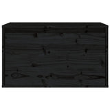 Wall Cabinet Black 60x30x35 cm Solid Wood Pine - 45-Degree Angle