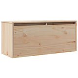 Wall Cabinet 80x30x35 cm Solid Wood Pine - Front View
