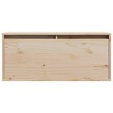 Wall Cabinet 80x30x35 cm Solid Wood Pine - 45-Degree Angle