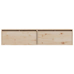 Wall Cabinets 2 pcs 80x30x35 cm Solid Wood Pine