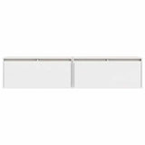 Wall Cabinets 2 pcs White 80x30x35 cm Solid Wood Pine