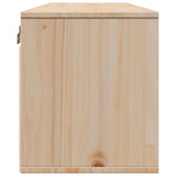 Wall Cabinet 100x30x35 cm Solid Wood Pine - Rear View