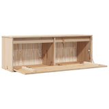 Wall Cabinet 100x30x35 cm Solid Wood Pine - Low Angle