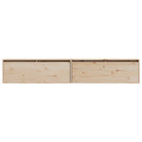 Wall Cabinets 2pcs 100x30x35 cm Solid Wood Pine - 45-Degree Angle