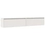 Wall Cabinets 2pcs White 100x30x35 cm Solid Wood Pine