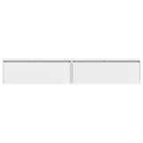 Wall Cabinets 2pcs White 100x30x35 cm Solid Wood Pine - 45-Degree Angle