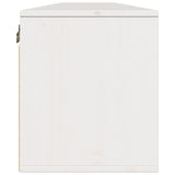 Wall Cabinets 2pcs White 100x30x35 cm Solid Wood Pine - Close-Up Angle