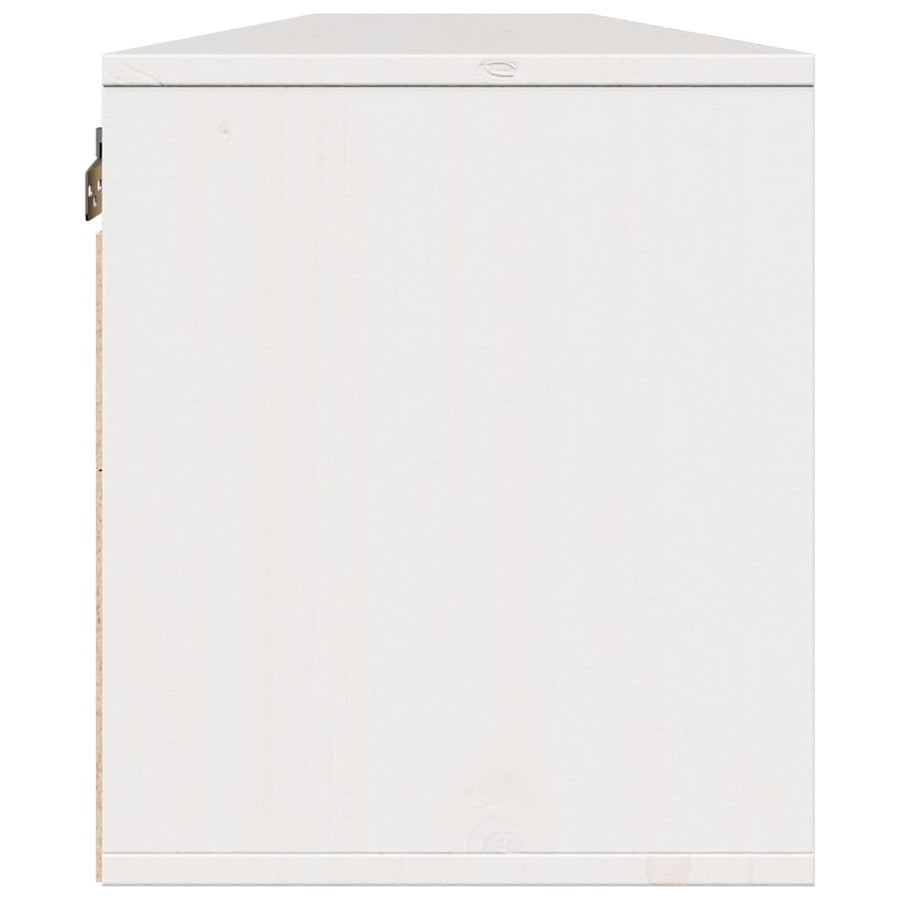 Wall Cabinets 2pcs White 100x30x35 cm Solid Wood Pine