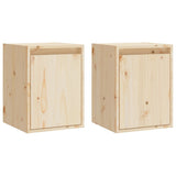Wall Cabinets 2pcs 30x30x40 cm Solid Wood Pine