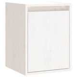 Wall Cabinet White 30x30x40 cm Solid Wood Pine