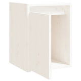Wall Cabinet White 30x30x40 cm Solid Wood Pine - 45-Degree Angle