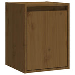 Wall Cabinet Honey Brown 30x30x40 cm Solid Wood Pine