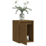 Wall Cabinet Honey Brown 30x30x40 cm Solid Wood Pine - Rear View