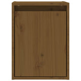 Wall Cabinet Honey Brown 30x30x40 cm Solid Wood Pine - Top-Down View