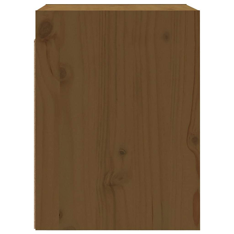 Wall Cabinet Honey Brown 30x30x40 cm Solid Wood Pine