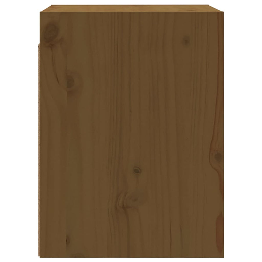 Wall Cabinets 2pcs Honey Brown 30x30x40 cm Solid Wood Pine