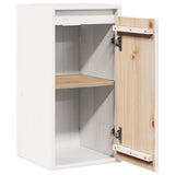 Wall Cabinets 2 pcs White 30x30x60 cm Solid Wood Pine - Rear View