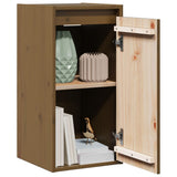 Wall Cabinet Honey Brown 30x30x60 cm Solid Wood Pine - Side View