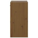 Wall Cabinet Honey Brown 30x30x60 cm Solid Wood Pine - Rear View