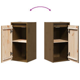 Wall Cabinet Honey Brown 30x30x60 cm Solid Wood Pine - Low Angle