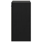Wall Cabinets 2 pcs Black 30x30x60 cm Solid Wood Pine