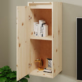 Wall Cabinets 2 pcs 30x30x80 cm Solid Wood Pine - Side View