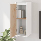 Wall Cabinet White 30x30x80 cm Solid Wood Pine - Top-Down View