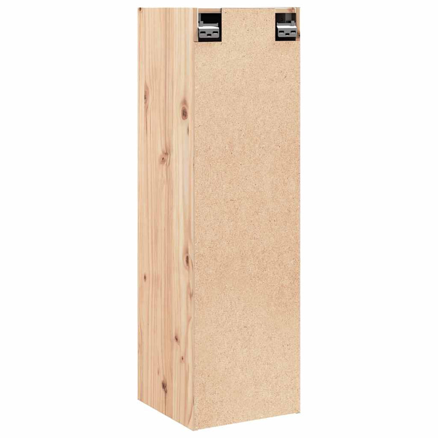Wall Cabinet 30x30x100 cm Solid Wood Pine