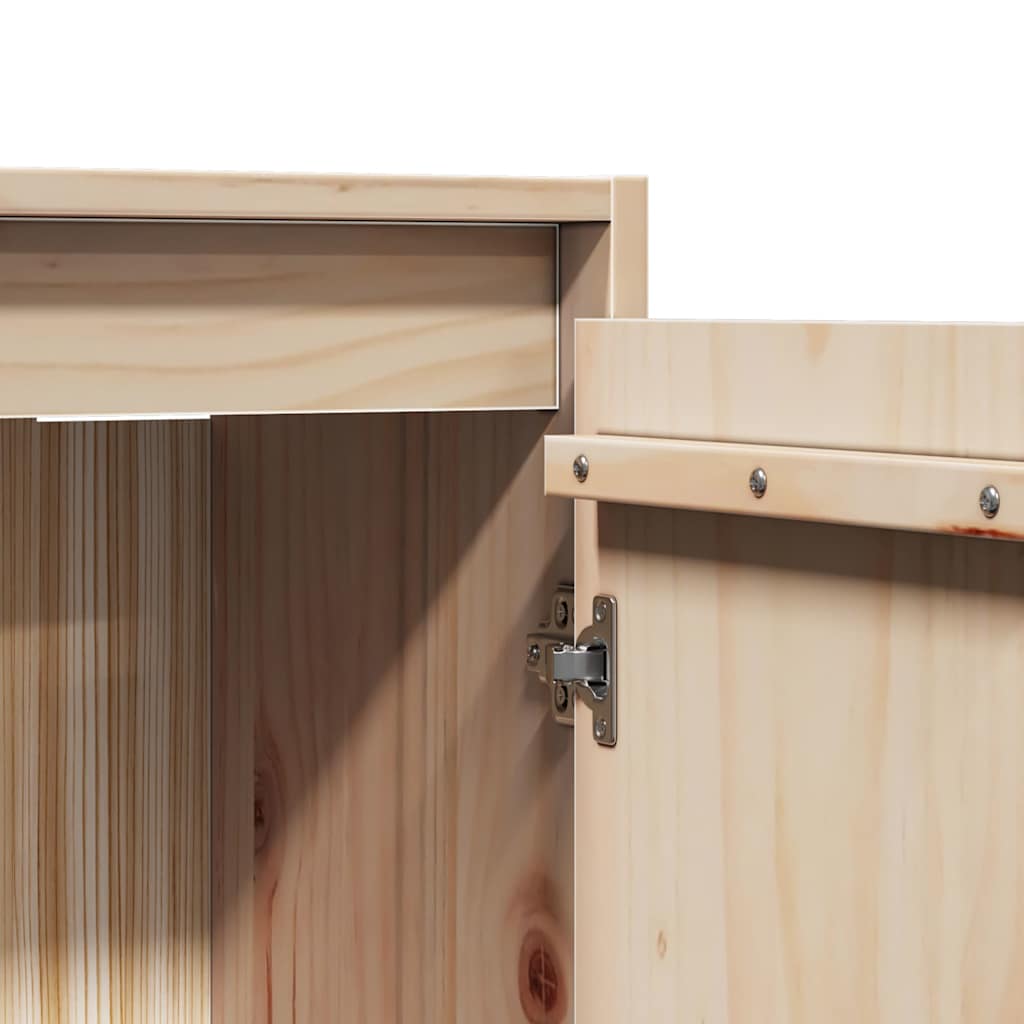 Wall Cabinets 2 pcs 30x30x100 cm Solid Wood Pine