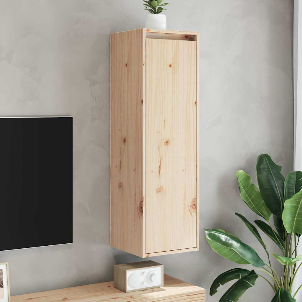 Wall Cabinets 2 pcs 30x30x100 cm Solid Wood Pine