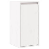 Wall Cabinet White 30x30x100 cm Solid Wood Pine