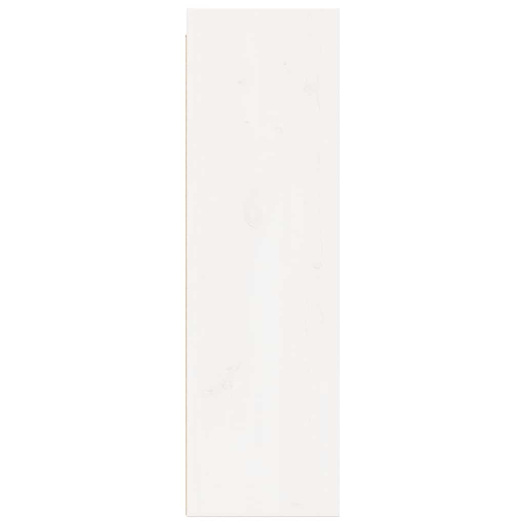 Wall Cabinet White 30x30x100 cm Solid Wood Pine