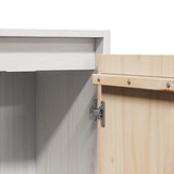 Wall Cabinets 2 pcs White 30x30x100 cm Solid Wood Pine - Extra Image