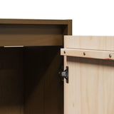 Wall Cabinets 2 pcs Honey Brown 30x30x100 cm Solid Wood Pine