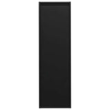 Wall Cabinet Black 30x30x100 cm Solid Wood Pine