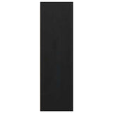 Wall Cabinets 2 pcs Black 30x30x100 cm Solid Wood Pine