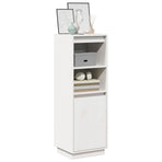Highboard White 37x34x110 cm Solid Wood Pine