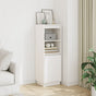 Highboard White 37x34x110 cm Solid Wood Pine