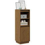 Highboard Honey Brown 37x34x110 cm Solid Wood Pine - Side View