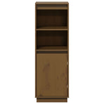 Highboard Honey Brown 37x34x110 cm Solid Wood Pine