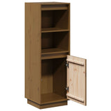Highboard Honey Brown 37x34x110 cm Solid Wood Pine - 45-Degree Angle