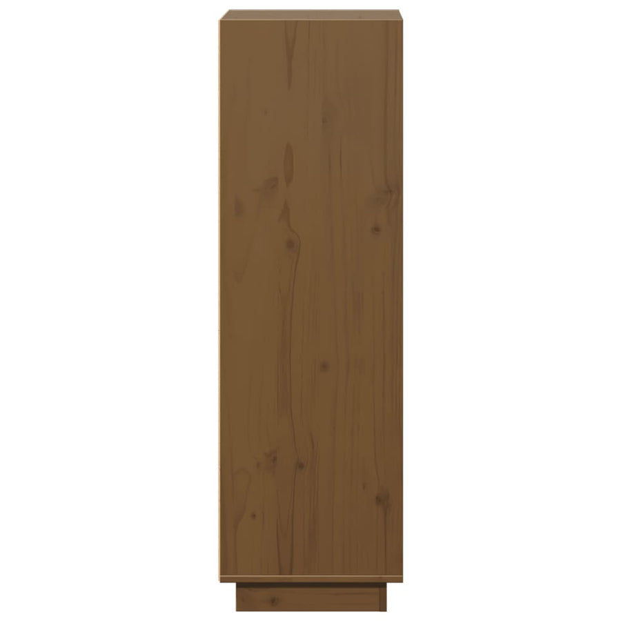 Highboard Honey Brown 37x34x110 cm Solid Wood Pine