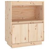 Sideboard 60x34x75 cm Solid Wood Pine - Front View