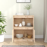 Sideboard 60x34x75 cm Solid Wood Pine - Side View