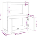 Sideboard 60x34x75 cm Solid Wood Pine - Extra Image