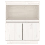 Sideboard White 60x34x75 cm Solid Wood Pine
