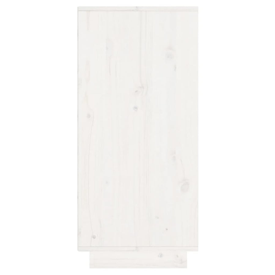 Sideboard White 60x34x75 cm Solid Wood Pine