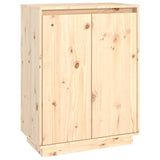Shoe Cabinet 60x35x80 cm Solid Wood Pine - Front View