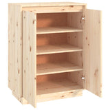Shoe Cabinet 60x35x80 cm Solid Wood Pine - Close-Up Angle