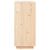Shoe Cabinet 35x35x80 cm Solid Wood Pine - Rear View